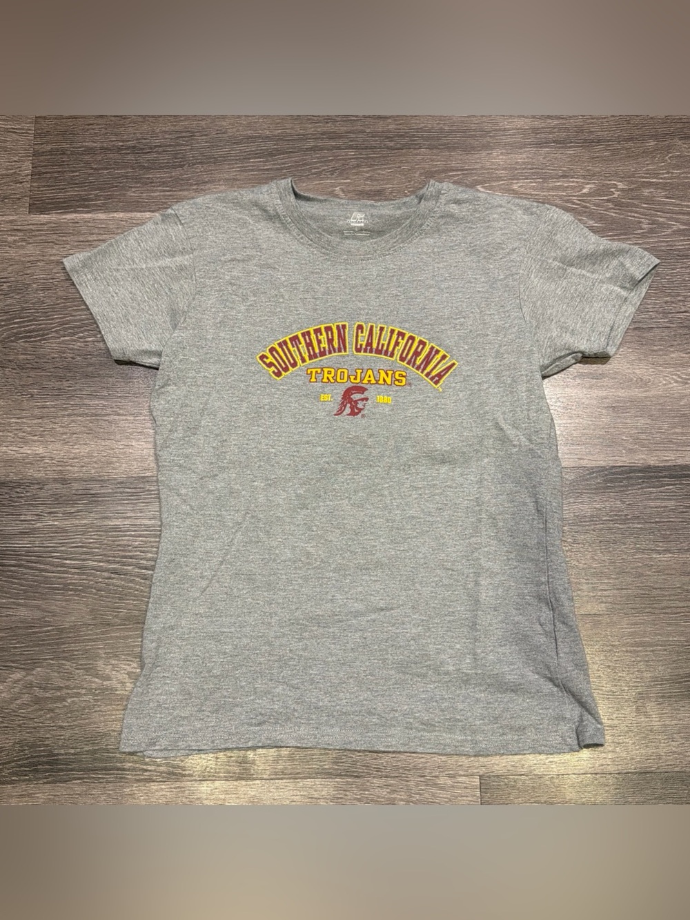 Russell Athletic USC Trojans Shirt Southern California Gray Women’s Large